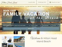 Tablet Screenshot of hiltonheadislandbeach.com